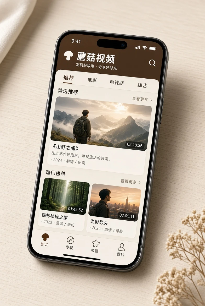 蘑菇视频移动阅读主题图